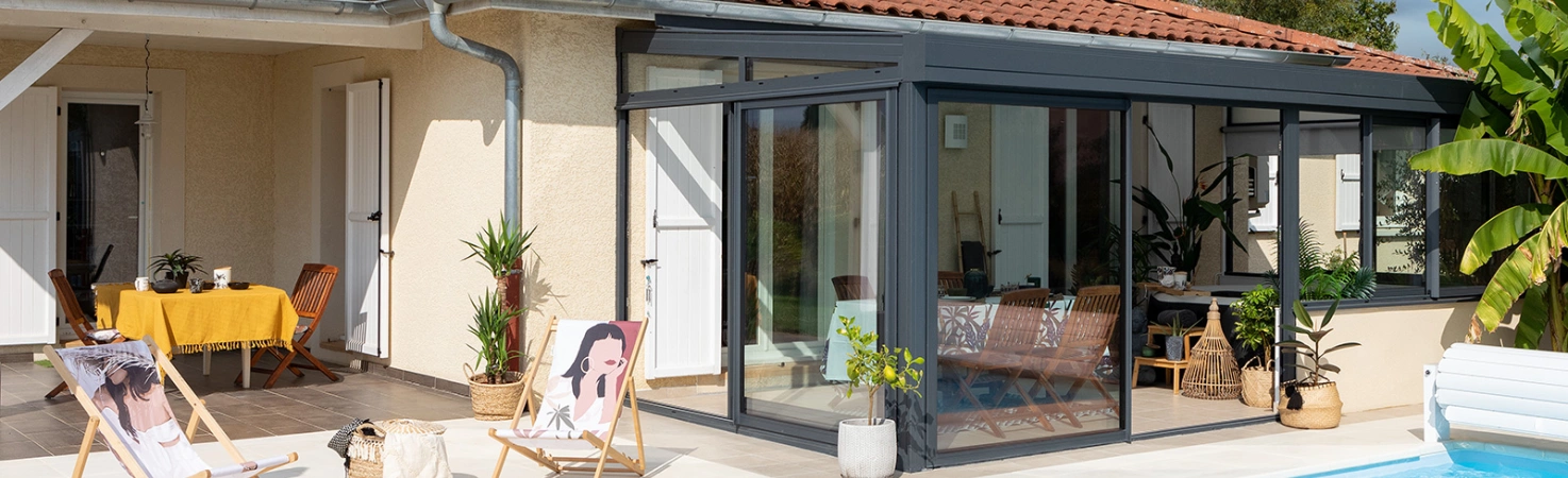 Véranda Aluminium | véranda métallique, tarifs & photos - Vie & Véranda