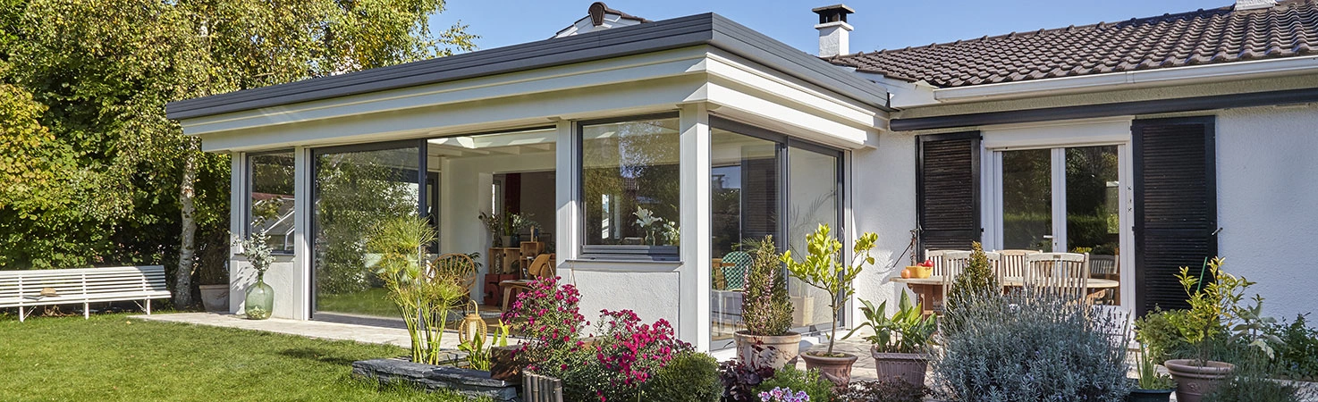 Architecte d'intérieur maison avec véranda