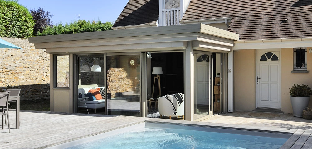 Extension toit plat
