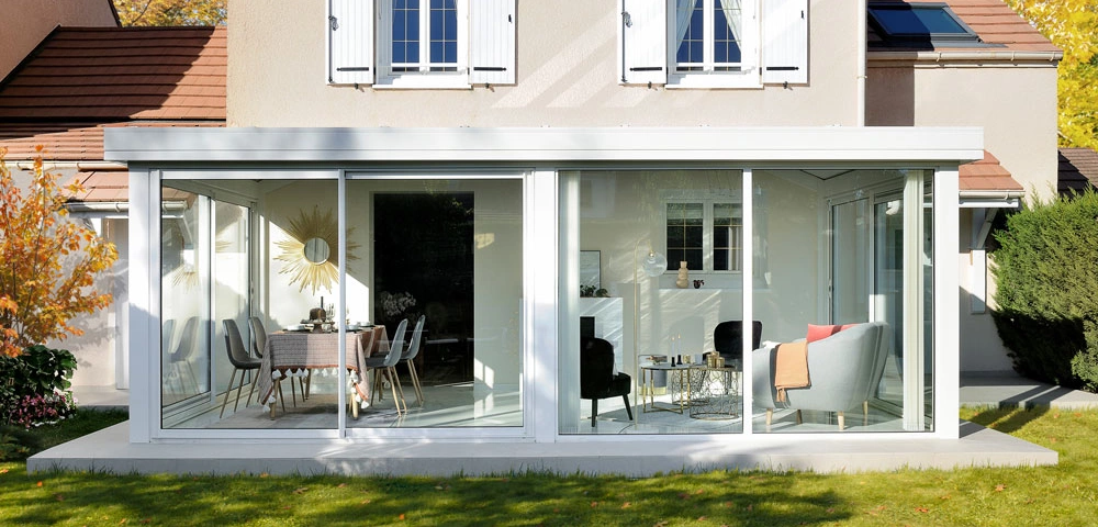 Véranda mixte alu & bois