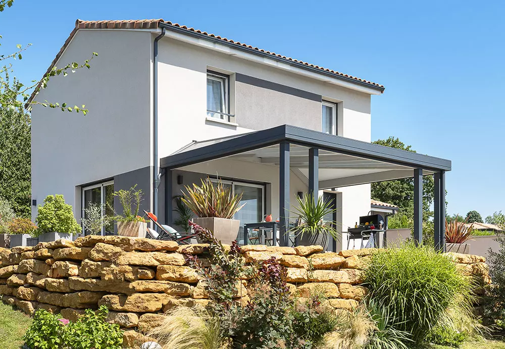 Abri de jardin avec auvent, terrasse couverte, 2 à 5 ans de garantie