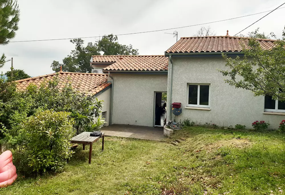 Maison avant la pose d'une véranda toit plat