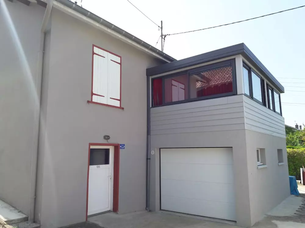 veranda aluminium dans le doubs