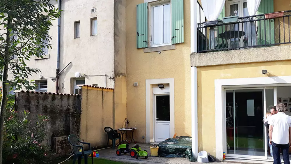 maison avant extension bois à Valence