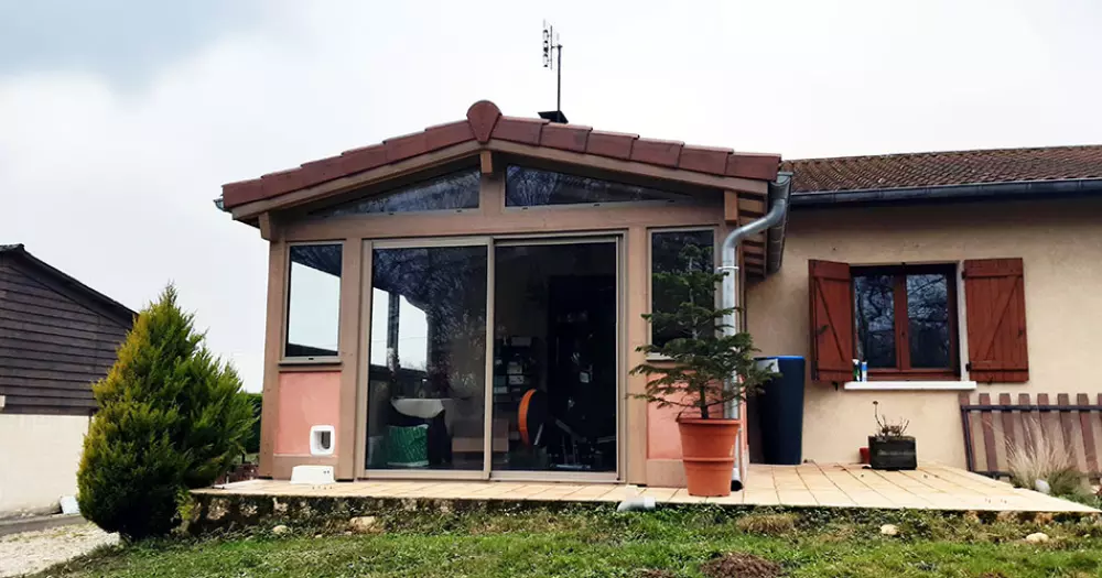 Avis veranda bois à Lapeyrouse