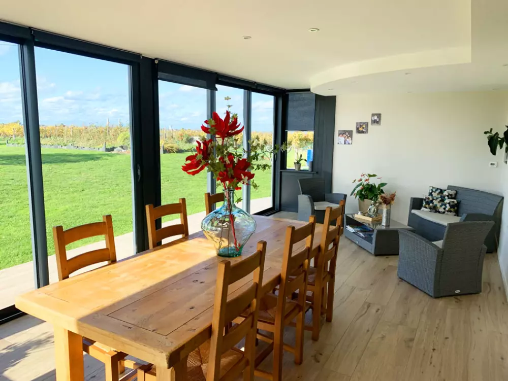 Veranda bois alu à Chalonnes-sur-Loire