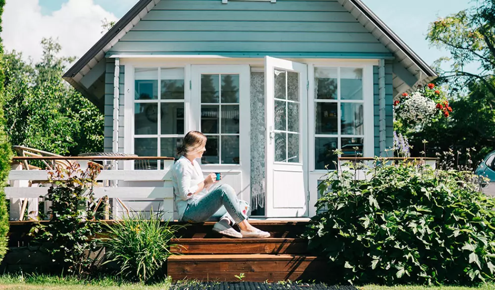 une annexe maison en bois