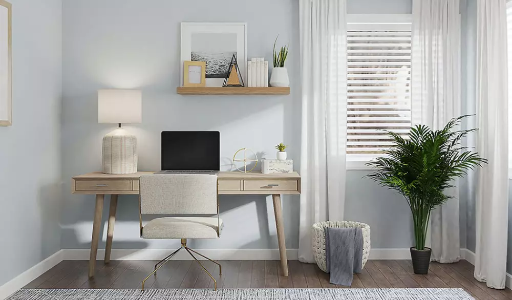 bureau en bois veranda