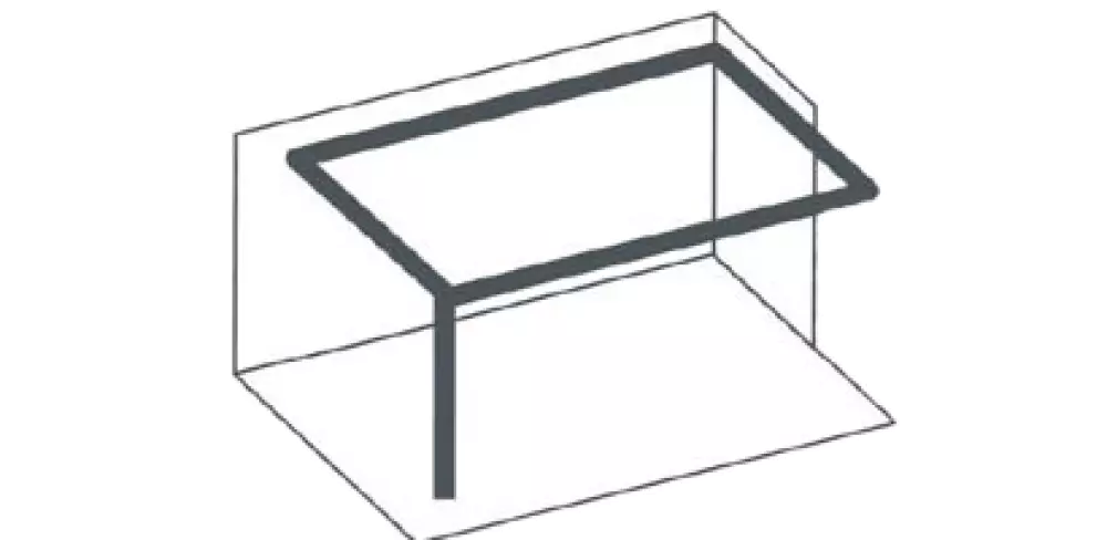 Carport alu dans un angle partiel