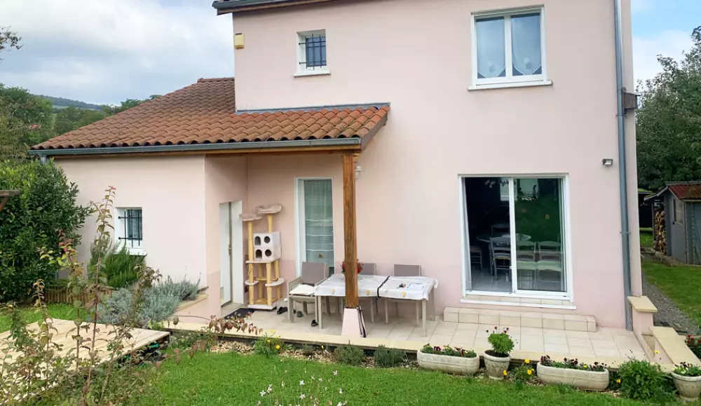 veranda bois alu avant réalisation Igé