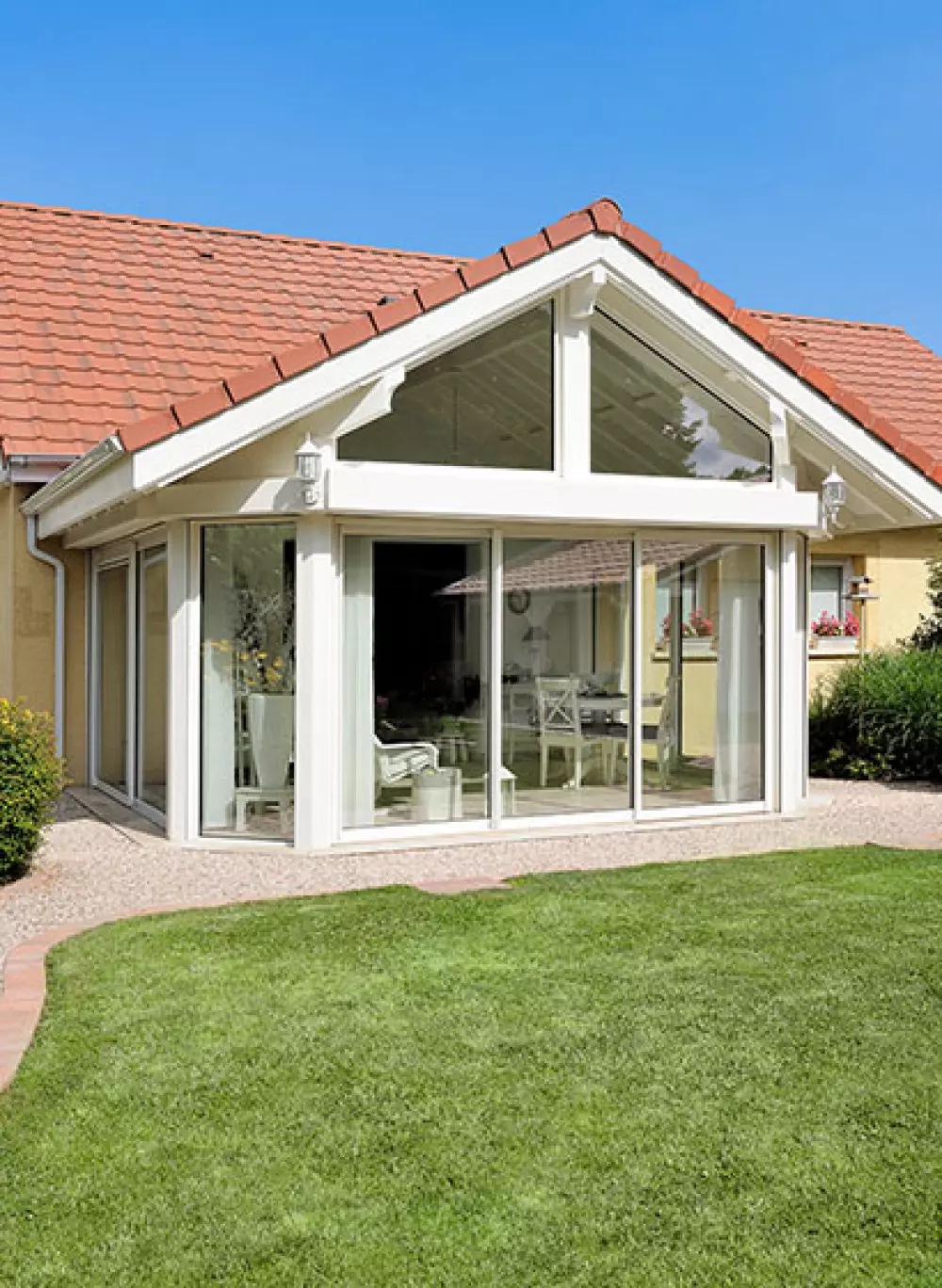 Une extension de maison en bois