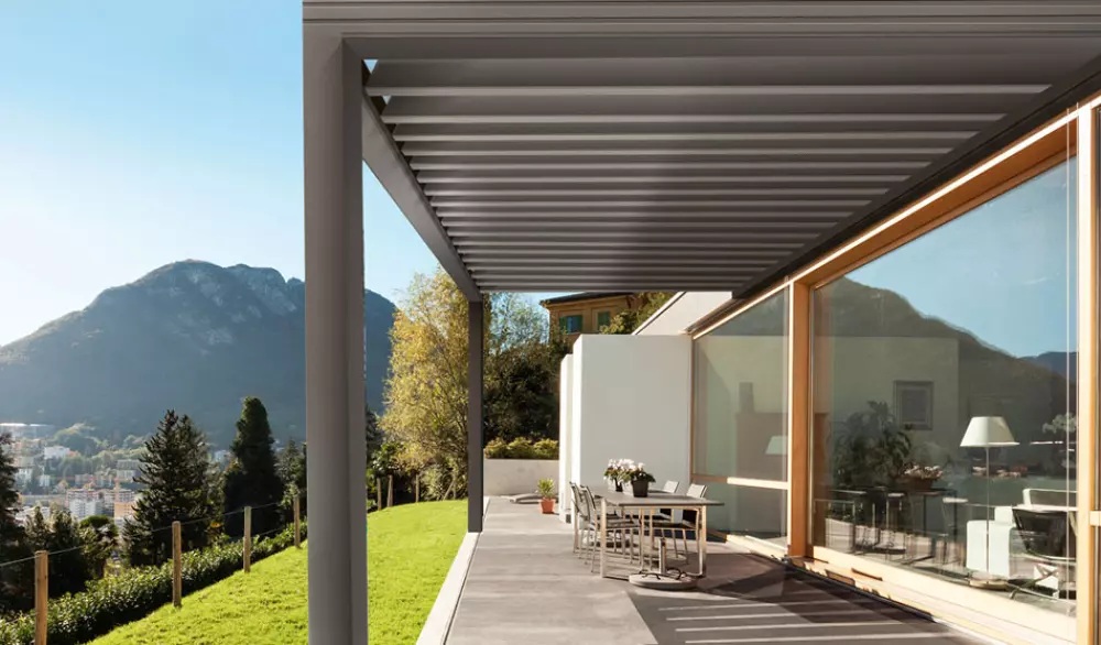 Une pergola bioclimatique