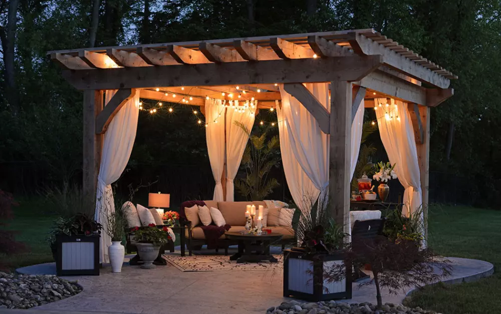 pergola bois autoportée