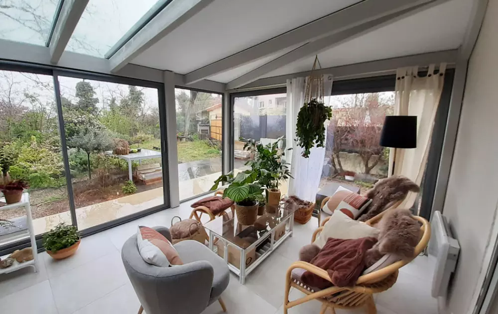 veranda equilibre interieur lumineux