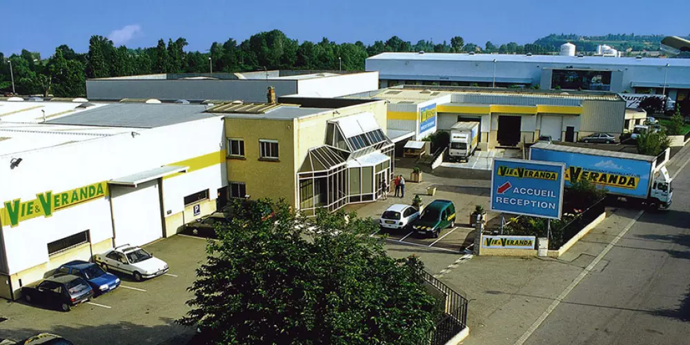L'usine de Vie & Véranda à Feyzin en 1998