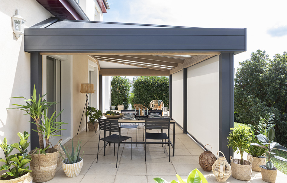 pergola alu toit fixe