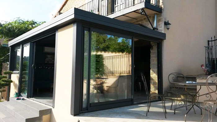 veranda aluminium Saint-Martin-Belle-Roche