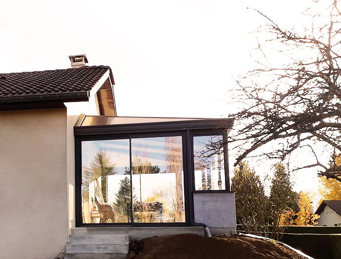 veranda aluminium dans le 88