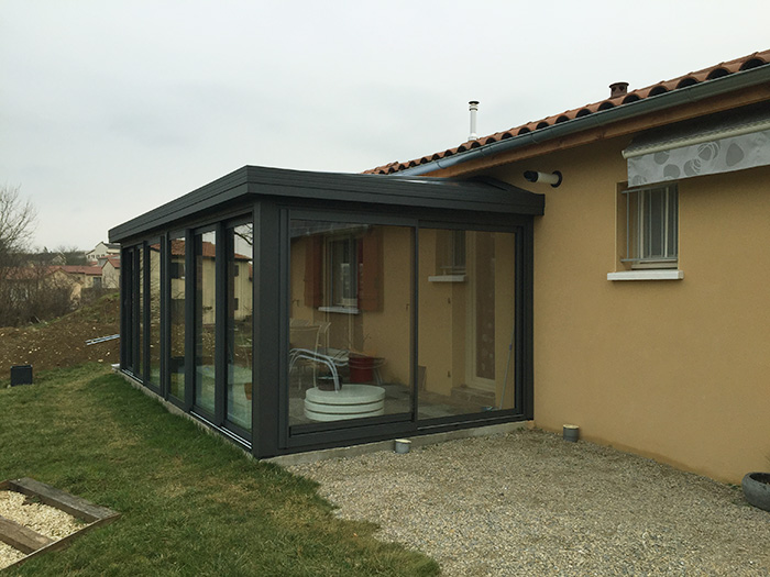 veranda aluminium à Cluny