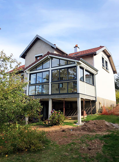 veranda extension pilotis