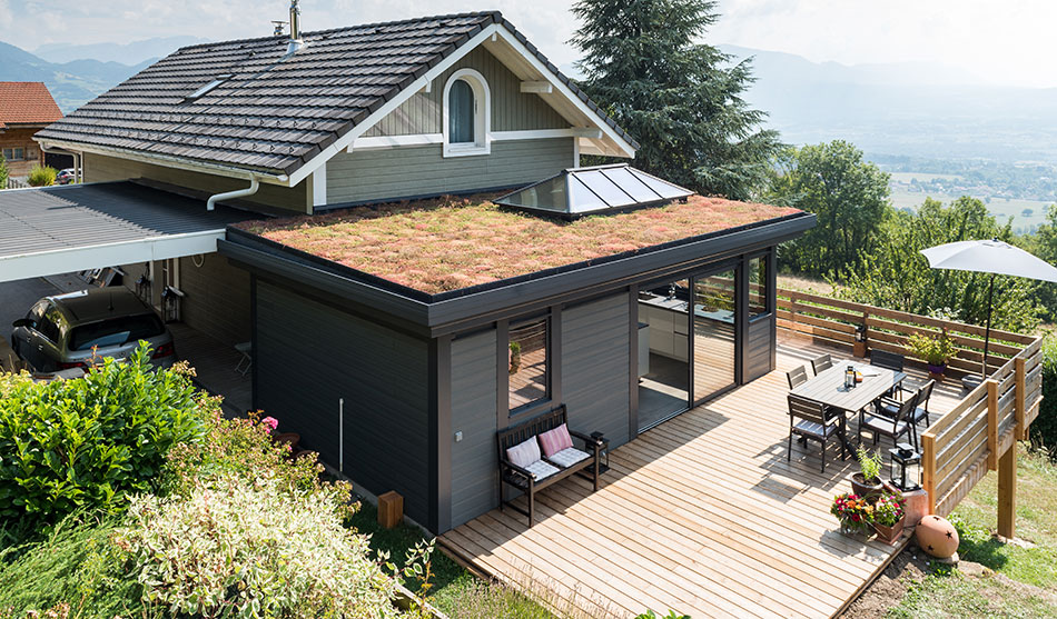 entretien toit vegetal veranda